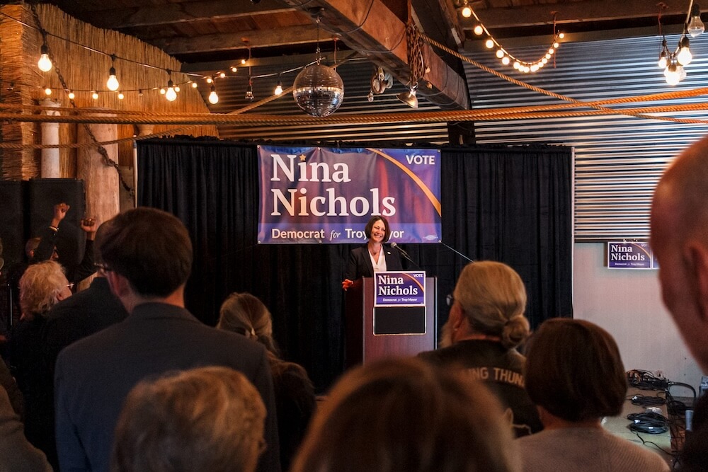 Nina Nichols mayoral campaign kickoff for Troy, NY